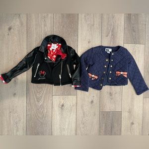 Girls Disney Faux Leather Jacket and Janie & Jack Jacket